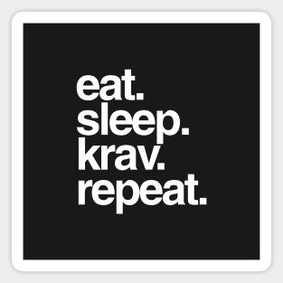 Eat Sleep Krav Repeat Magnet